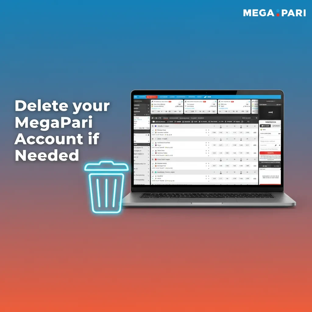 Steps to delete your MegaPari account: clear bets, withdraw funds, contact support, verify ID, await closure.