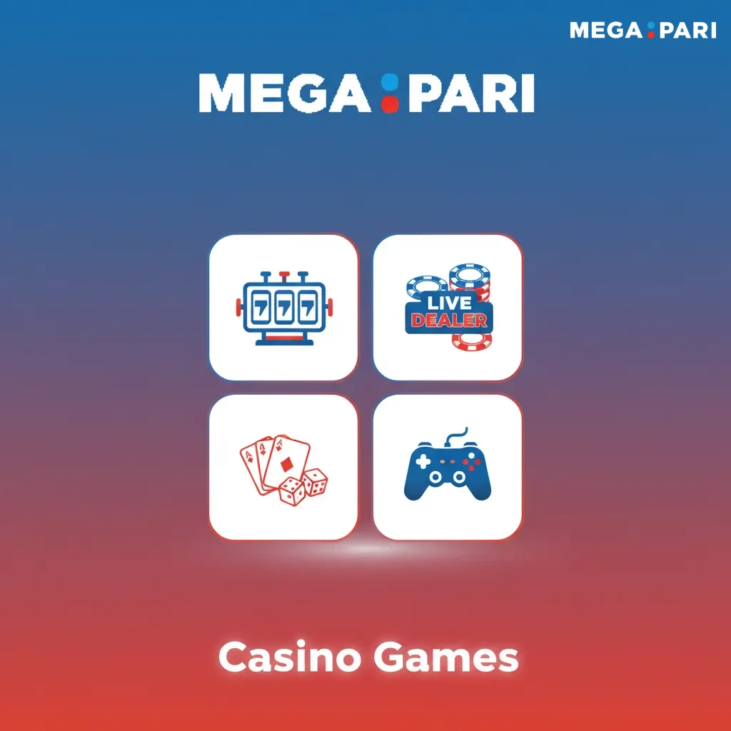 MegaPari: 5,000+ casino games: slots, live baccarat, blackjack, roulette, game shows, crash, for players in the Philippines.