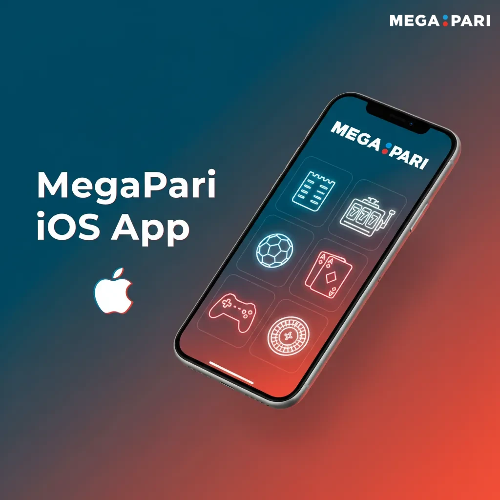 MegaPari iOS app for iPhone and iPad showcasing live betting and casino, quick odds updates, fast cashouts, easy navigation