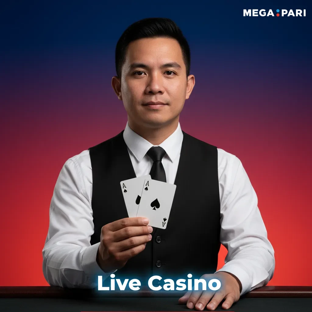 Live casino with real-time dealers for Blackjack, Roulette, Baccarat, Dragon Tiger, and Sic Bo.