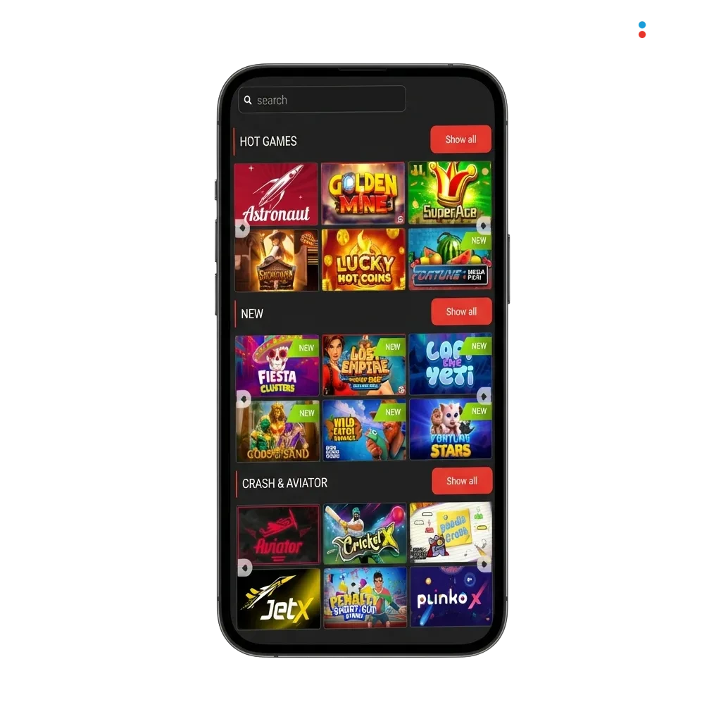 MegaPari mobile app download page showing Android APK and iOS options with betting features and payment methods for India