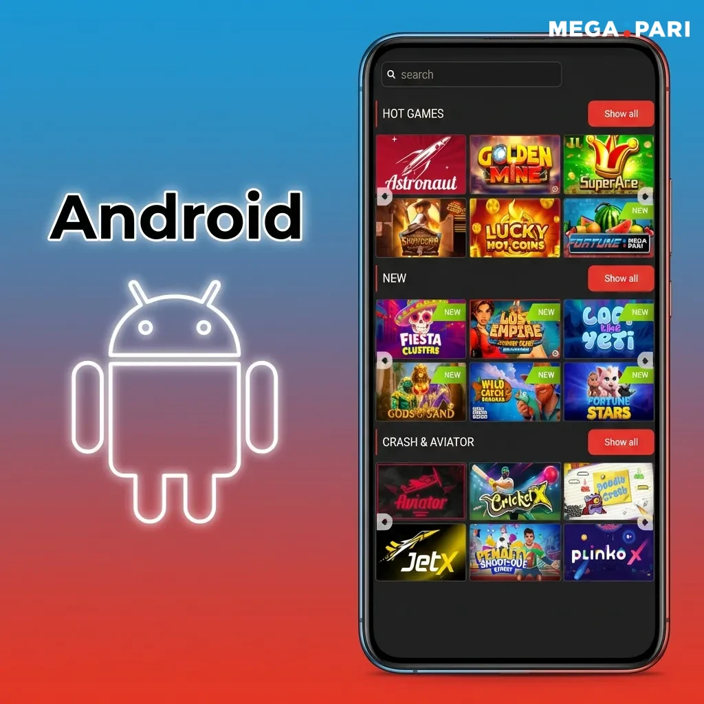Android app download and installation process showing step-by-step guide for setting up the mobile application