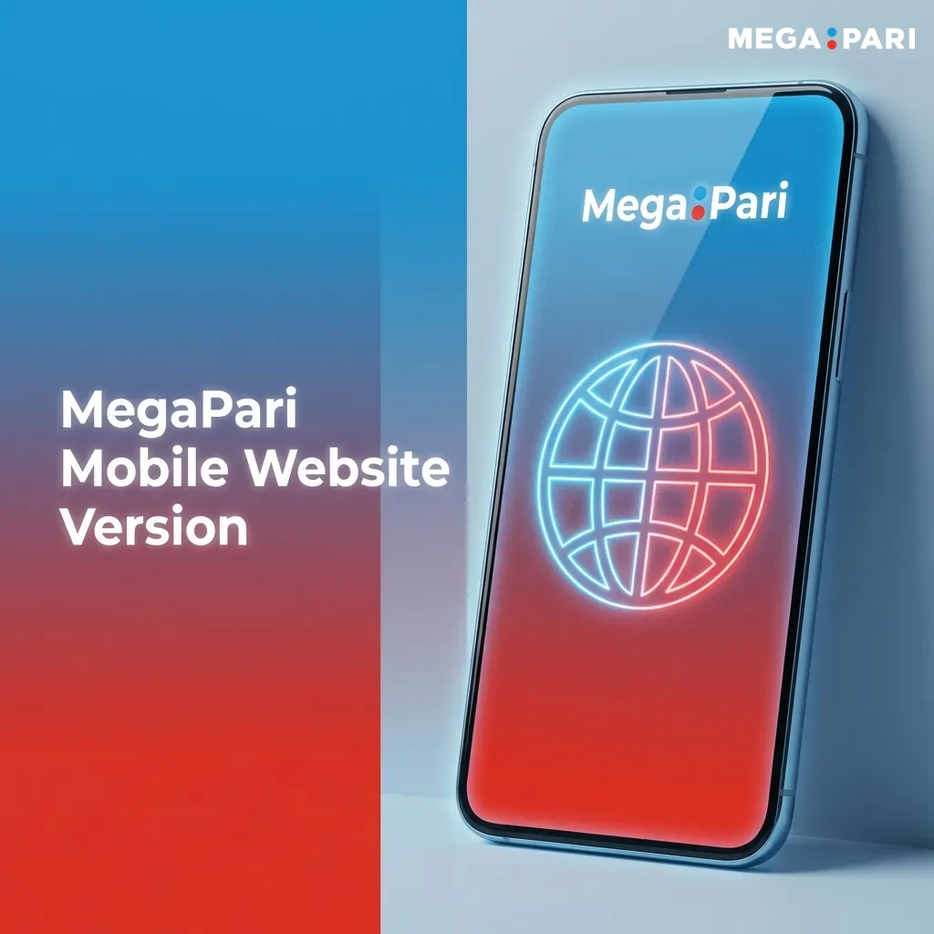 MegaPari mobile website interface showing betting and casino games accessible on smartphones and tablets through browser