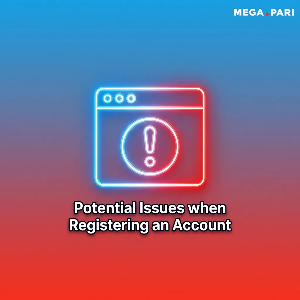 Troubleshooting guide showing common account registration errors and step-by-step solutions for signup issues.