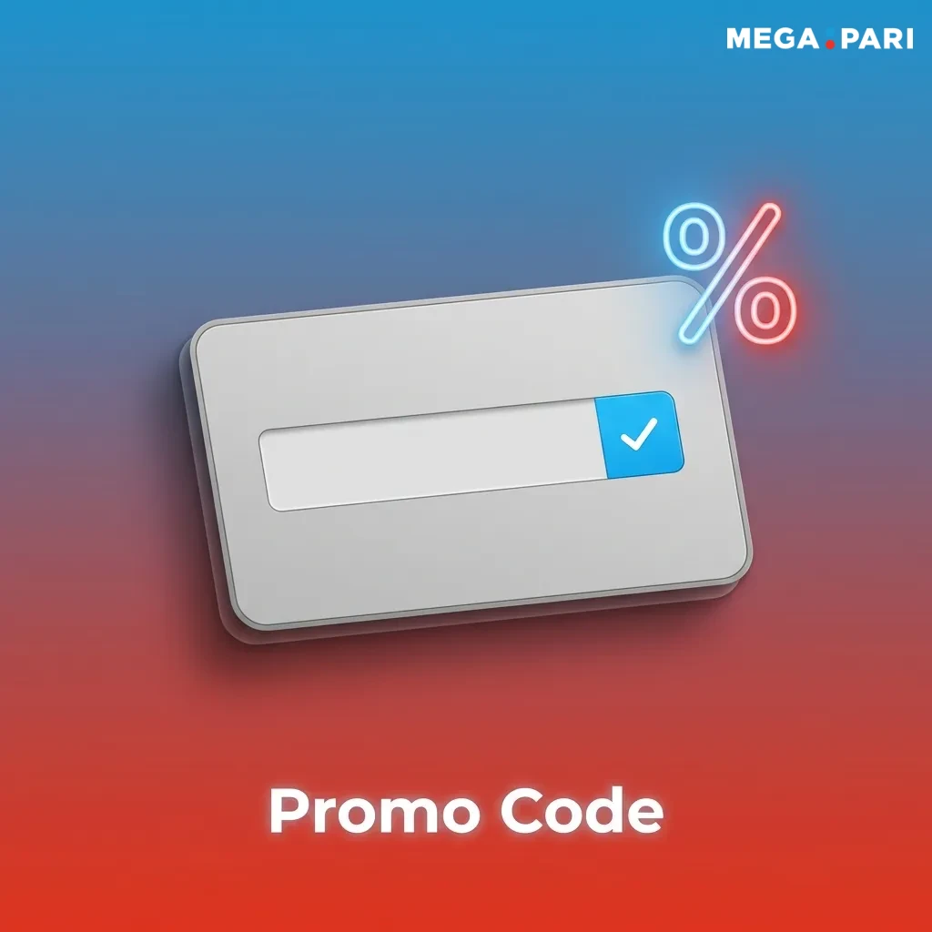 Table showing promo codes MEGA100, SPORTS50, and CASINO75 with deposit bonus offers and usage instructions