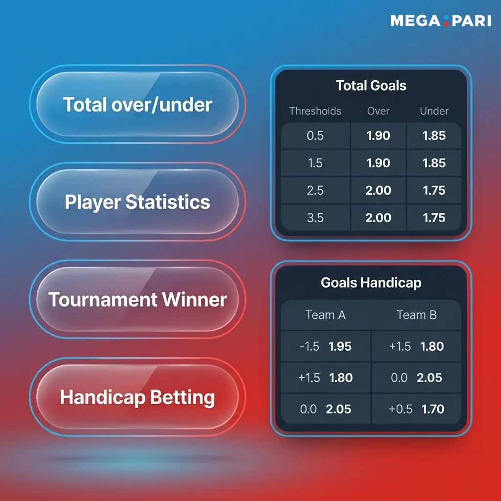 Diagram showing three betting types: Single bets, Express/Accumulator bets, and System bets with risk-reward comparison